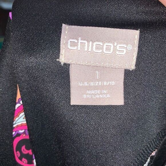 Chico’s high neck vacationcore colorful sleeveless maxi dress - Picture 4 of 4